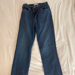 Abercrombie & Fitch Dark Blue Straight Jeans